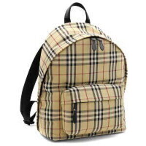 Burberry Jet Check Backpack Beige Black
